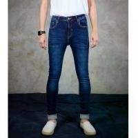 ราคา Blacksheepjeans กางเกงยีนส์ Jeans ขายาวผู้ชายผู้หญิง ทรงเดฟ Super Skinny ผ้ายืดใส่สบาย รุ่น BSMSK-190701 สีฟ้าเข้ม Clothing Man (1730669912678828999)