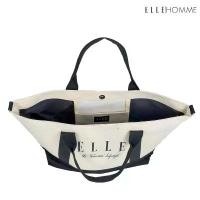 ราคา ELLE HOMME BAG กระเป๋าช้อปปิ้ง ผ้าแคนวาส เสริมสายสายสะพายข้างใบใหญ่ (1732334919454918880)