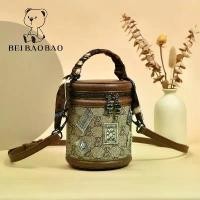 ราคา กระเป๋าใบเล็กสำหรับผู้หญิง, Beibaobao, แฟชั่นอินเทรนด์, กระเป๋าสะพายข้าง, กระเป๋าถัง, เนื้อ Ins ซอก, กระเป๋าทรงกลมแบบพกพา, 2023 มาใหม่ (1730705430787164701)