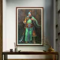 ราคา ภาพวาดสีน้ำมัน Guan Yu, รูปสไตล์จีนดั้งเดิมของ Zhang Junlong, ภาพวาดสีน้ำมันทำมือบริสุทธิ์, ตกแต่งห้องน้ำชา, ภาพวาดการศึกษา, แกนภาพวาดแขวน (1730781126754863432)