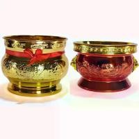 ราคา กระถางธูป ทองเหลือง จีน ลายจีน พร้อมโบว์แดง หัวสิงห์ ลายมังกรคู่ สีแดงทอง พร้อมอักษรจีน เสริมมงคล (1730469652590398289)