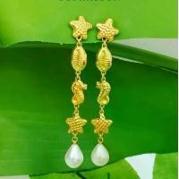 ราคา ต่างหูทอง90.%/Natural Sea-Peral Earrings 22k/သဘာဝမြိတ်ပုလဲနားဆွဲ (1731375272307362200)