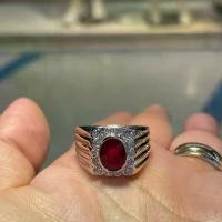 ราคา แหวนทับทิมแท้ ธรรมชาติแท้ สวยๆตัวเรือนเงินแท้92.5% (1730080142110656966)