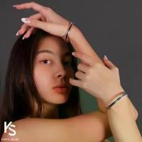 ราคา Voiz Bangle Silver กำไลเงินแท้ - กำไล Voiz Bangle เงินแท้ 925 สีดำขนาด S/M/L (1729873456878226055)