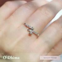 ราคา แหวนเพชรแท้ธรรมชาติ ทองและทองคำขาว18K เพชร12เม็ด 0.14ct. FG,VVS-VS WG2.0g. (1732252985734891999)