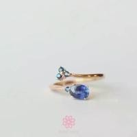 ราคา Rosen'marry/ แหวนพลอยไพลินและลอนดอนโทปาสแท้ ตัวเรือนเงินแท้ แหวนพลอยแท้เสริมดวง พลอยประจำเดือนกันยายน RR087 (1729839506436295618)
