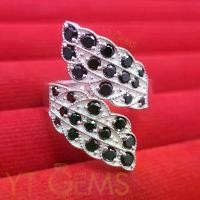 ราคา แหวนใบมะกอก แหวน เงินแท้ พลอย นิล cz YTG-11967 YTGEMS (1731781898458925540)