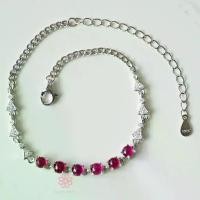 ราคา Rosen'marry/ สร้อยข้อมือพลอยทับทิมแท้ ตัวเรือนเงินแท้ 925 พร้อมกล่อง RB026 , พลอยแท้เสริมดวง , ของขวัญ (1729872879052032962)