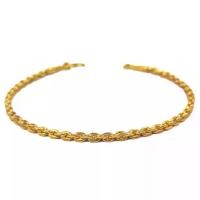 ราคา AGOLD สร้อยข้อมือทอง ลายโซ่ยอดนิยม น้ำหนักครึ่งสลึง (1.89 กรัม) (1729515473080716246)