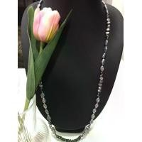 ราคา สร้อยคอมุกแท้ มุกยาว มุกเคชิ สีเทา คละทรง คละไซส์ (1729997833380989896)