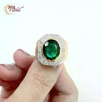 ราคา ส่งฟรี แหวนมรกตล้อมเพชร เรือนโรเลก เครื่องประดับไทย พูนทรัพย์ มีใบรับประกัน งานปราณีต งดงาม RD135R700 (1729729663004675026)