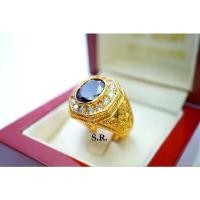 ราคา ARamyshop1 S.R. แหวนทองชายนิลเม็ดละ 7.00 กะรัต ล้อมเพชรเม็ดละ 0.05 ตังค์ เพชรน้ำ100 ขาวสวยไฟดี พร้อมใบรับรองสินค้า เคลือบทองคำแท้10 คลังสินค้า (1731208970346792753)