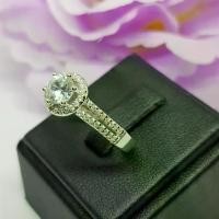 ราคา เก็บเงินปลายทาง.Memorine Jewelry แหวนเงินแท้ 925 ฝังเพชรสวิส (CZ) : ONLR97เครื่องประดับแฟชั่น (1730555562607937725)