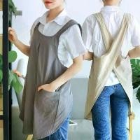 ราคา ผ้ากันเปื้อนผ้าฝ้ายลินิน ดีไซน์ไขว้หลัง สำหรับผู้หญิง เหมาะสำหรับทำงานบ้าน เบเกอรี่ ร้านดอกไม้เกาหลี สีทึบ เหมาะสำหรับสวนและห้องครัว ผ้ากันเปื้อน (1732103996085929641)