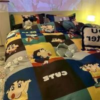 ราคา ชุดเครื่องนอน ลายการ์ตูน สไตล์ INS ดินสอสี ชินจัง วัสดุผ้าฝ้ายแท้ 92% ผ้าคอตตอนเต็ม ผ้าปูที่นอน ปลอกผ้านวม ชุดสี่ชิ้น ดีไซน์น่ารัก เหมาะสำหรับนักเรียน ชุดสามชิ้น (1731609103312520204)