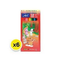 ราคา เอลเฟ่น Elfen สีไม้ แท่งยาว 12สี (แพ็ค6กล่อง) ดินสอสี คลังสินค้า (1732349782851487110)