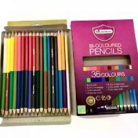 ราคา พร้อมส่งจากไทย สีไม้ Masterart 36 สี 18แท่ง Premium Grade / ดินสอสี มาสเตอร์อาร์ต 36 สี 2 หัว (1731247377166664775)