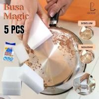 ราคา ฟองน้ำโฟมวิเศษ ชุด 5 ชิ้น อเนกประสงค์ ทำความสะอาด ฟองน้ำนาโน ยางลบ น้ำยาขจัดคราบ (1732448841482340244)