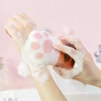 ราคา ฟองน้ำอาบน้ำ, ยืดหยุ่น, อุ้งเท้าแมวน่ารัก, สำหรับผู้ใหญ่, ฟองน้ำขัดตัว, ถุงมือขัดผิว, Esponja Gant, ยางลบ Visage, Gant (1730237956682648245)