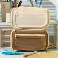 ราคา กล่องดินสอความจุขนาดใหญ่ SHIZES กระเป๋าดินสอ กระเป๋าใส่ดินสอ กระเป๋าแต่งหน้า กล่องใส่ปากกาเครื่องเขียน กล่องดินสอสีทึบ กระเป๋าเก็บปากกา เหมาะสำหรับของขวัญเด็ก อุปกรณ์การเรียน (1732667790426080934)