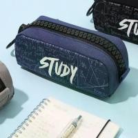 ราคา กระเป๋าดินสอความจุขนาดใหญ่ แฟชั่น สไตล์เรียบง่าย หนา กระเป๋าเครื่องเขียน ซิปใหญ่ ทำจากผ้าใบ เหมาะสำหรับดินสอ อุปกรณ์การเรียน (1732064224249481171)