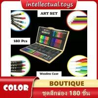 ราคา สีไม้180สี สีชอล์ค สีเทียน สีน้ำ ไม้บรรทัด กบเหลา พู่กัน (1730015124159695088)