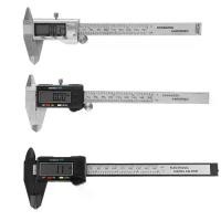 ราคา เครื่องมือวัด ทนทาน และแม่นยำ 150mm / 6 นิ้ว เครื่องวัด LCD ไม้บรรทัด ไมโครมิเตอร์ ดิจิตอล เวอร์เนียคาลิปเปอร์ ทำจากสแตนเลส (1731786433355614880)