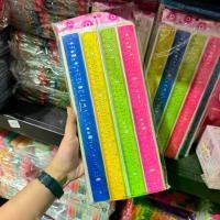 ราคา (12 แผง 48 ชิ้น) ไม้บรรทัด ตัวอักษร คละสี 1x4 30cm. 0440270 (1731746598031950889)