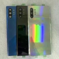 ราคา ฝาหลังแบตเตอรี่, สำหรับ Samsung Galaxy Note10 N970F และ Note 10 Plus N975F, แผงแก้ว 3 มิติ, ฝาครอบโฮสต์ประตูด้านหลัง, เลนส์กล้อง (1731692779079304294)