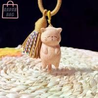 ราคา 【COD】 SFHDHETRR ลูกปัด ที่จับกุญแจไม้แกะสลักรูปแมว ถักเชือก รูปสัตว์การ์ตูน ห้อยกุญแจรูปแมวแกะสลัก สร้างสรรค์ กระเป๋าแขวน จี้ตุ๊กตาแมวไม้ หญิง/ชาย (1732146574842824415)