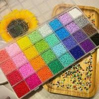 ราคา กล่องลูกปัดเม็ดทราย 32 สี ขนาด 3 มม. สำหรับงาน DIY (กล่อง+ลูกปัด) (1732226775990830339)