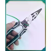 ราคา ปากกาจับชิ้นงาน 8.5นิ้ว คีม ทำจากเหล็ก CR-V กันน้ำ กันสนิม 5in1 (ปอกลวด/กดลวด/ตัด/ม้วนลวด/หนีบ) 9นิ้ว-คีมปากแหลม คีม (1732480847615001963)