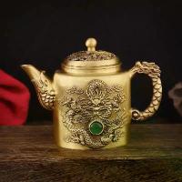 ราคา กาน้ำชาเต่ามังกรและฟีนิกซ์ ทองเหลืองโบราณ พร้อมพลอยหมุน เครื่องประดับทองแดงทำมือ เหมาะสำหรับสำนักงานและที่บ้าน ใช้ในร่มและกลางแจ้งอเนกประสงค์ ไม่จำเป็นต้องใช้ไฟฟ้า ไม้ ฮวง หัว (1732152798901404920)
