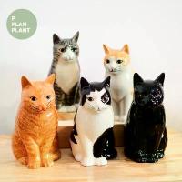 ราคา [เก็บเงินปลายทาง] แมว : แจกันดอกไม้ กระถางเซรามิก กระถางต้นไม้ กระถาง แมว ตุ๊กตาแมว แจกัน (1732123983316092225)