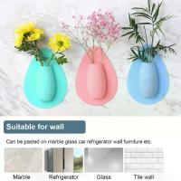ราคา ติดผนัง แจกัน ซิลิโคน สร้างสรรค์ ตกแต่งผนัง ไฮโดรโปนิกส์ ดอกไม้ แจกันพืช DIY กาวในตัว กระถางดอกไม้ สำนักงาน somna (1732259900493105093)