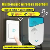 ราคา แนะนำ Doorbell ออดไร้สาย กริ่งประตู มี 36 เสียงเรียก เปลี่ยนเสียงได้ ติดตั้งสะดวก กระดิ่งไร้สาย กริ่งประตูบ้าน Wireless Doorbell Music Door Bell 100M Range Remote Control Gate Be (1732095488730825838)