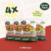 ราคา COD. ถุงใหม่ แพ็ค 4 [ข้าวเกรียบปลาทูแท้ 100% รสBBQ Little Treat] (1732148926592944184)