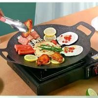 ราคา กระทะปิ้งย่าง กระทะปิ้งย่างเกาหลี BBQ กระทะทรงแบน ผิวลื่นไม่ติดกระทะ กระทะปิ้งย่าง กระทะ กระทะเกาหลี เตาปิ้งย่างเกาหลี (1730556214819588434)