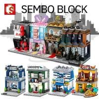 ราคา ตัวต่อ ร้านค้า Sembo Block ชุดร้านค้า streetview Set 2 (1732092362155394365)