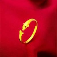 ราคา แหวนปลาโลมาเปิดเวียดนาม Sha Jin สำหรับผู้หญิง แหวนทรายละเอียดฝ้า แหวนปลาโลมาแบบเปิด (1729797791236065428)