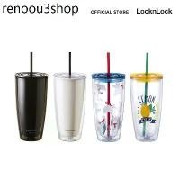 ราคา LocknLock แก้วพลาสติก 2 ชั้นพร้อมหลอด Double Wall Cold Cup รุ่น HAP507 (1731689375496439728)
