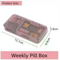 ราคา Smart medicine box กล่องยา ใช้จัดเก็บยาเม็ดและตัดเม็ดยา พร้อมที่บดยาในกล่องเดียว (1729827162927499525)