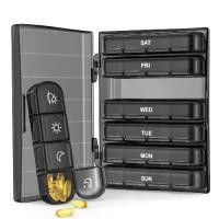 ราคา ออแกไนเซอร์ตลับยารายสัปดาห์ 28 ช่อง แบบพกพา กล่องใส่ยาเดินทาง 4 ครั้งต่อวัน กล่องใส่ยาขนาดใหญ่ 7 วัน เคสใส่ยากันแสง เหมาะสำหรับวิตามิน ยา อาหารเสริม (1732282010313655546)