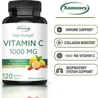 ราคา วิตามินซี 1000 MG, Xemenry, อาหารเสริม, ประกอบด้วยวิตามินซี 1000mg, ปราศจากกลูเตนและปลอดจีเอ็มโอ, มังสวิรัติ, แคปซูล 30/60/120, ผลิตในอเมริกา (1732556453495474175)