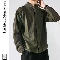 ราคา เสื้อเชิ้ตผ้าลินิน, เสื้อเชิ้ตผู้ชายแขนยาวสไตล์ญี่ปุ่นและจีน, ทรงหลวม, พลัสไซส์, เสื้อโค้ทผ้าฝ้ายและผ้าลินิน, เสื้อลำลอง, [COD] ဘ ေ ာ ် လ ီ အ က ျ ီ မ ျ ိ ု း စ ု (1731342761173091527)