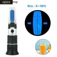 ราคา มือถือ refractometer น้ําผึ้งน้ําตาลเมตร 0-90% optical refractometer น้ําตาลเมตร high glucose fructose น้ําตาลเมตร (1732024702597760944)