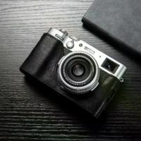 ราคา กระเป๋ากล้อง X100T แฮนด์เมด ทำจากหนังแท้ เคสกล้องครึ่งตัว สำหรับ Fujifilm X100T X100S X100 (1731458383642657808)