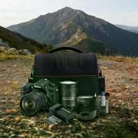 ราคา กระเป๋ากล้อง SLR กันน้ำและกันรอยขีดข่วนสำหรับกลางแจ้ง กระเป๋าสะพายไหล่ กระเป๋ากล้องสะพายข้าง กระเป๋ากล้องดิจิตอล กล้องไมโครซิงเกิล กระเป๋ากล้องกันน้ำและกันกระแทก ป้องกันการโจรกร (1732614631998129181)