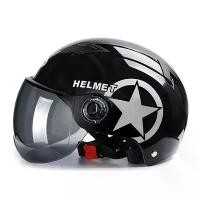 ราคา [พร้อมส่ง] หมวกกันน็อก ราคาถูกมาก หมวกกันน๊อคครึ่งใบของผู้ใหญ่ Motorcycle Helmet (1732510378166290002)