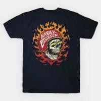 ราคา Hot T shirts,✨S-5XL T shirt Harley Davidson skull helmet sampai jumbo size T-shirt men, men's T-shirts, women's T-shirt (1730506401170033416)